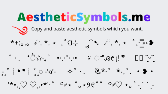 Aesthetic emoji symbols